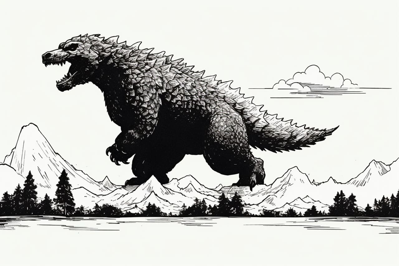 How to Draw Godzilla Yonderoo