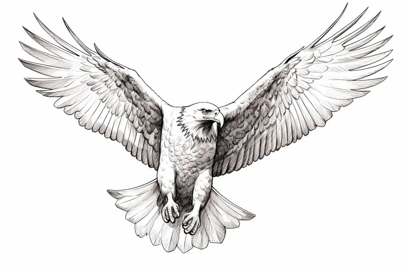 bald eagle in flight