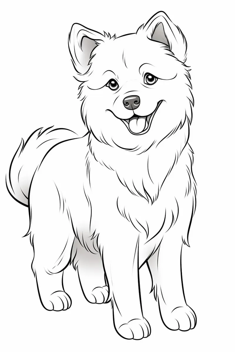 anime dog drawing