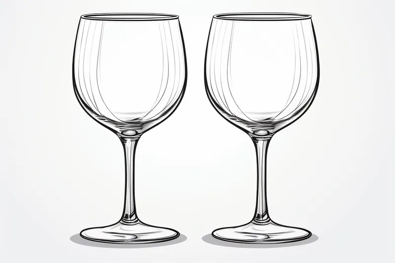 two wine glasses
