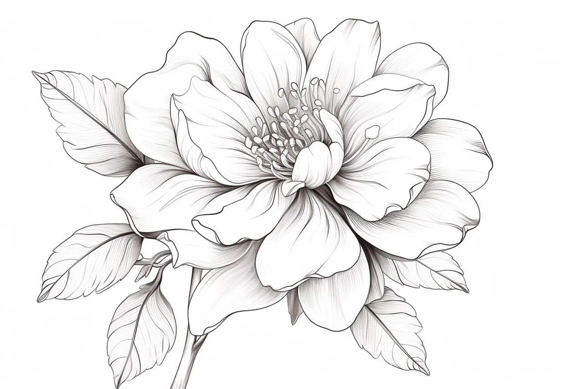 How to Draw a Beautiful Flower in 9 Steps