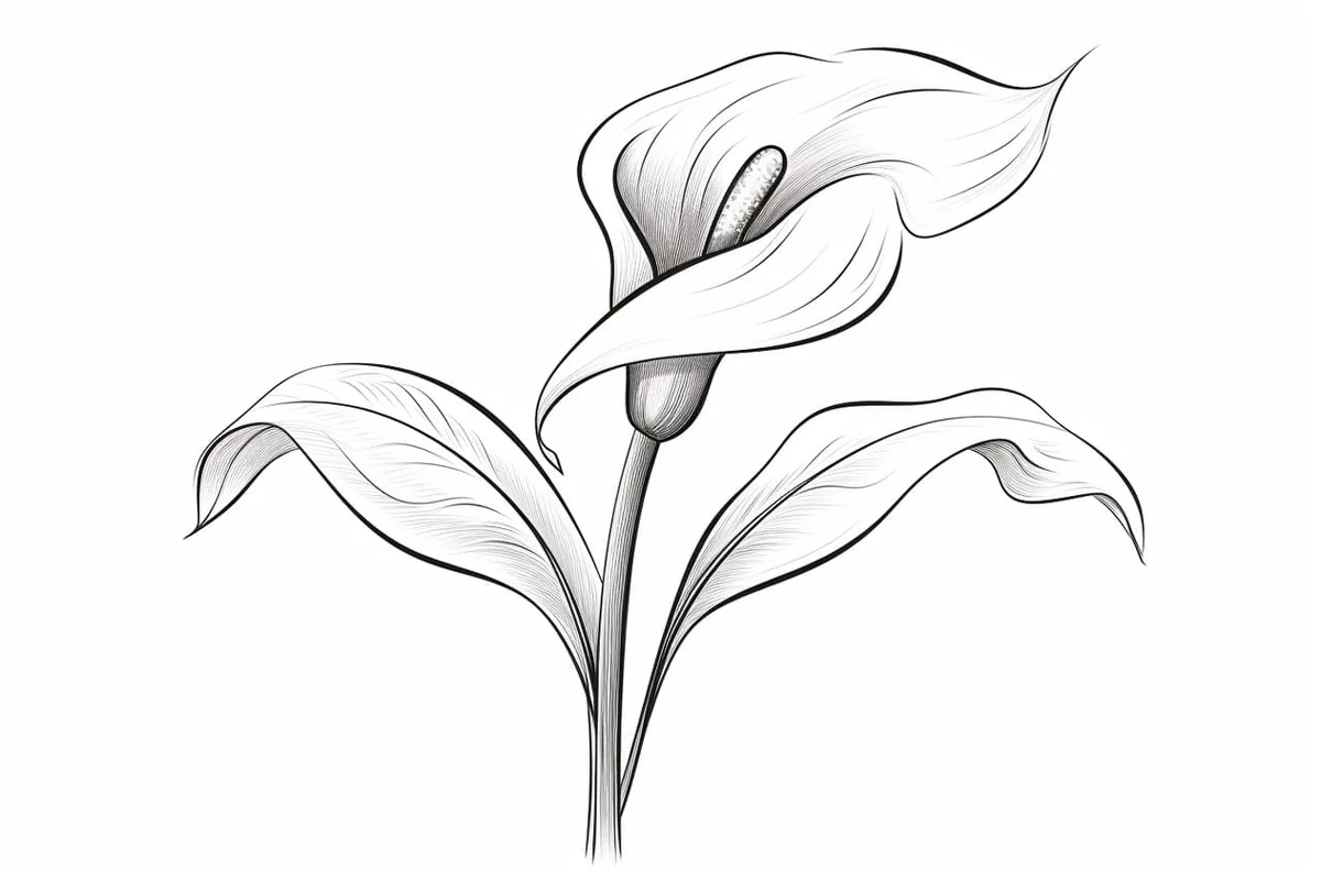 How to Draw a Calla Lily in 11 Easy Steps