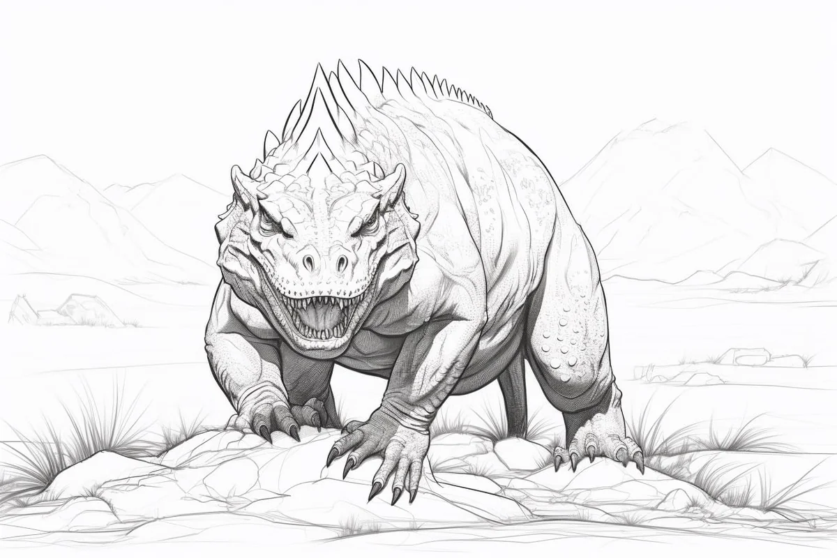 How to Draw a Carnotaurus