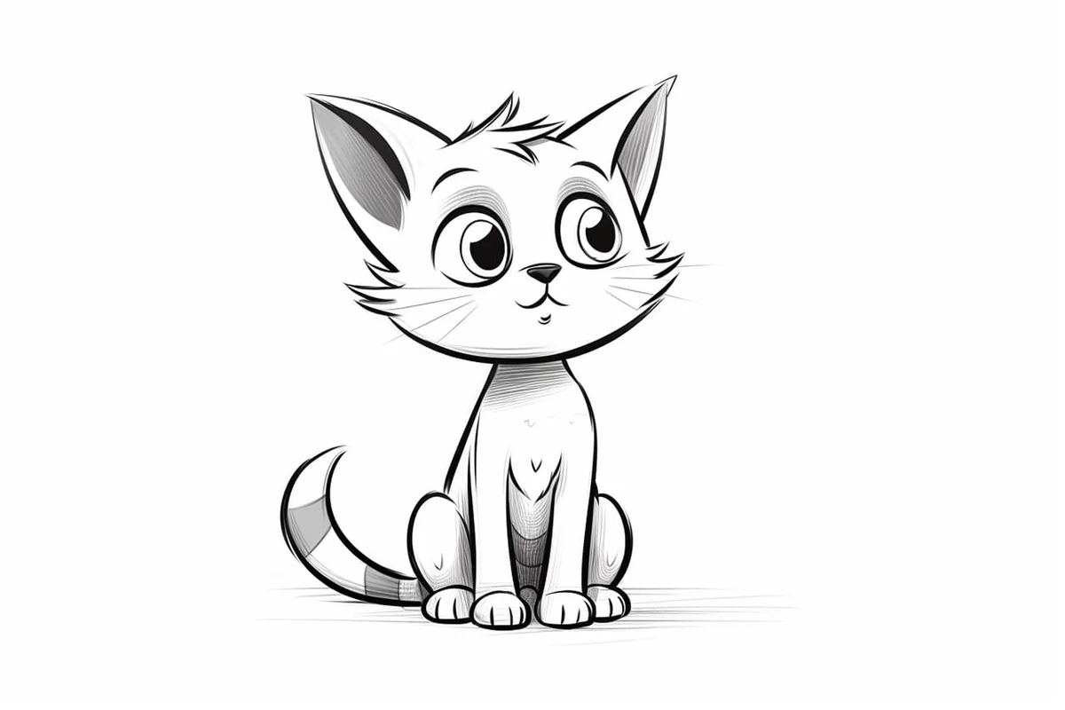 How to Draw a Cartoon Cat