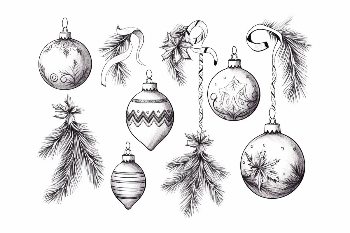 How to Draw a Christmas Ornament in 8 Easy Steps