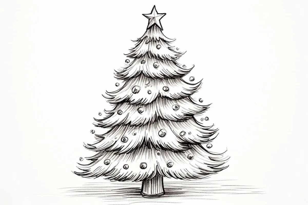 How to Draw a Christmas Tree in 6 Simple Steps