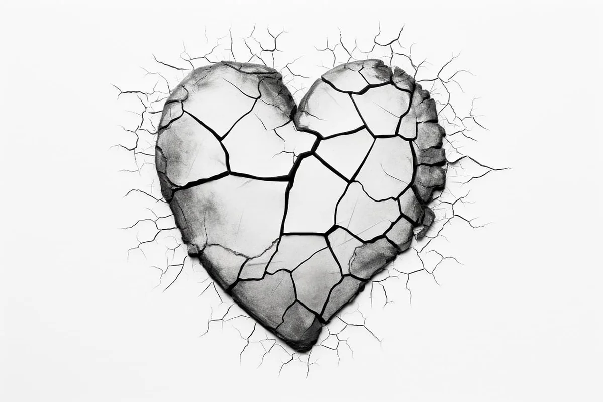 How to Draw a Cracked Heart