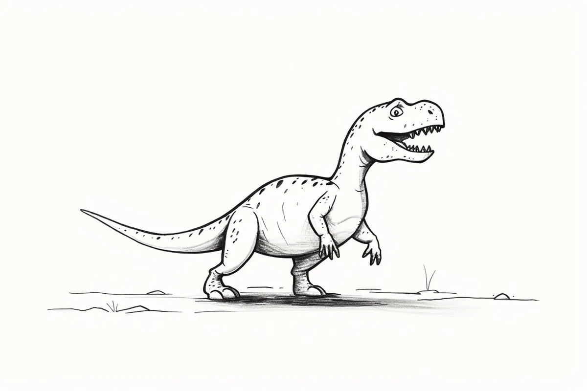 How to Draw a Dinosaur in 9 Easy Steps