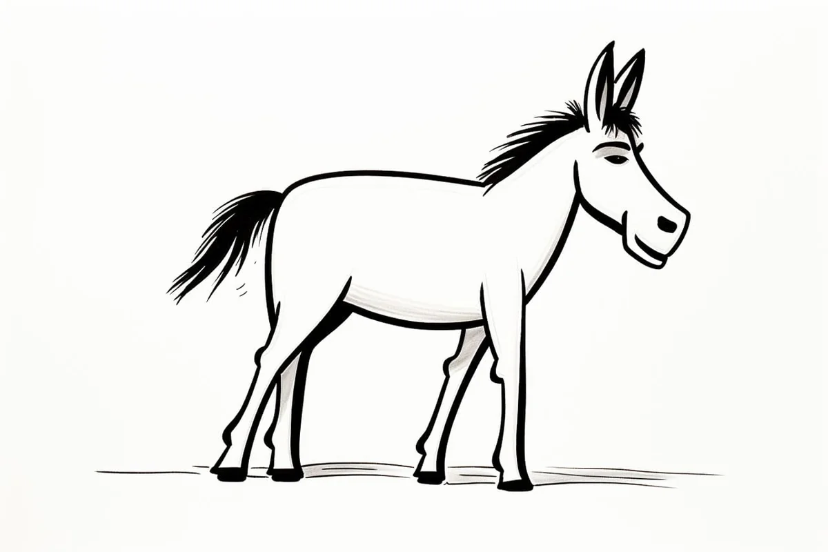 How to Draw a Donkey in 8 Easy Steps
