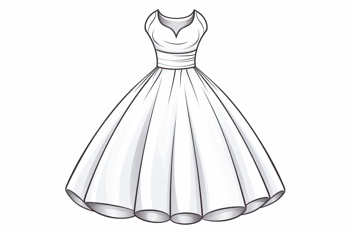 How to Draw a Dress Easy