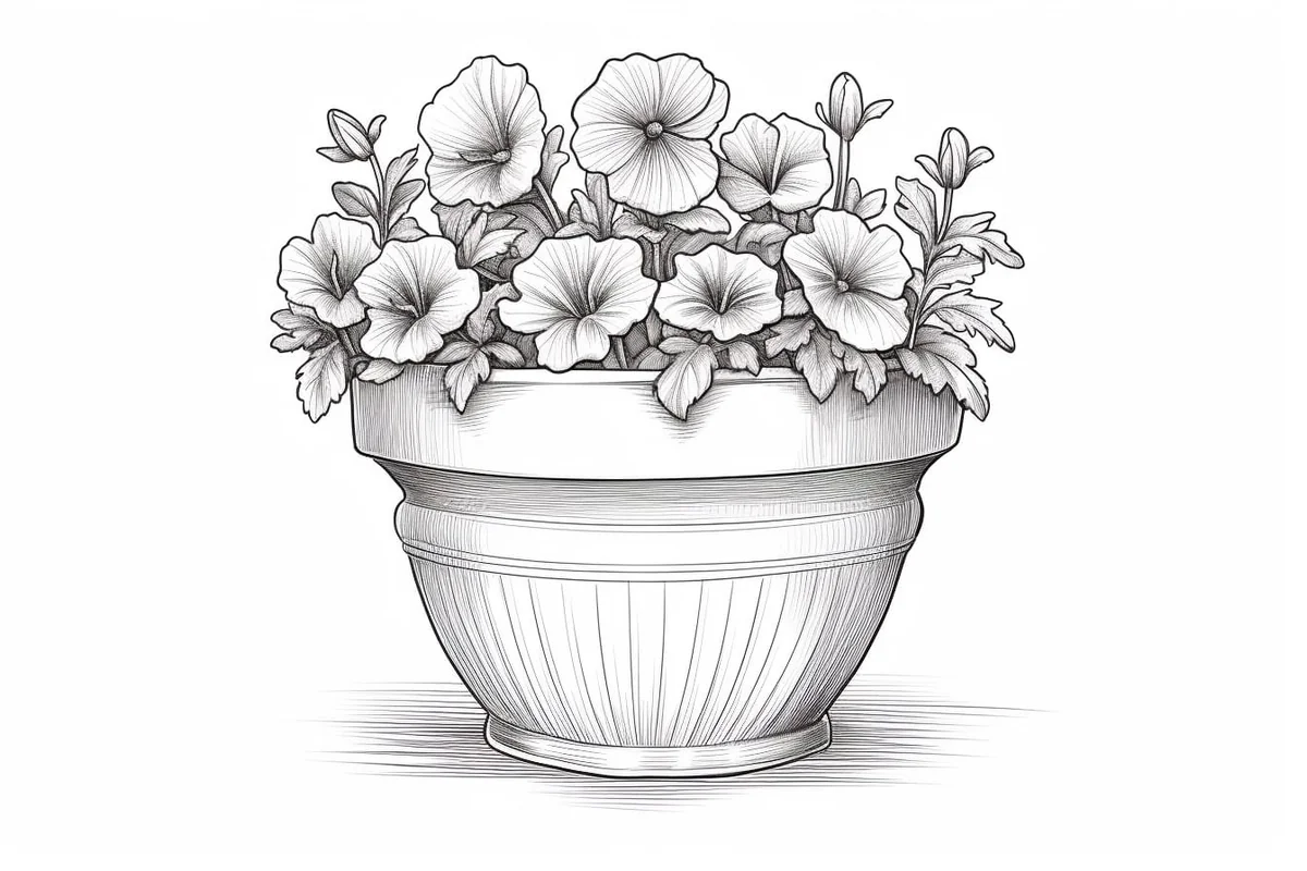 How to Draw a Flower Pot in 7 Simple Steps