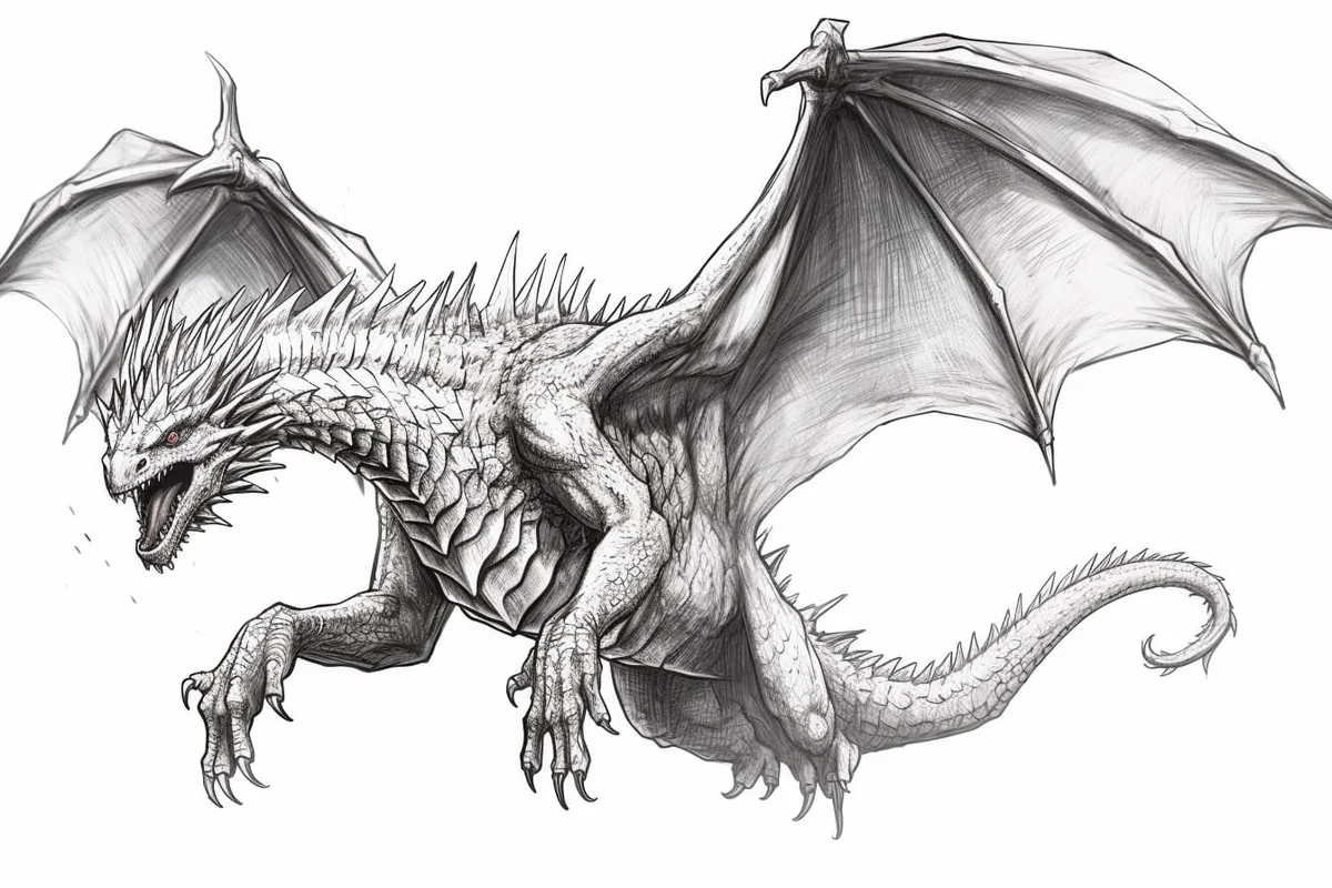 How to Draw a Flying Dragon in 7 Easy Steps