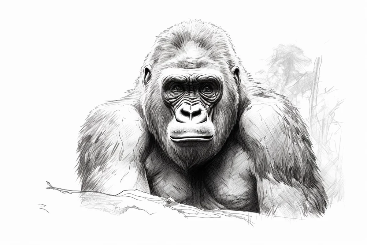 How to Draw a Gorilla in 10 Simple Steps