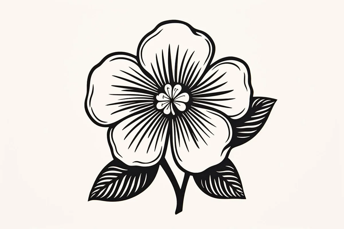 How to Draw a Hawaii Flower