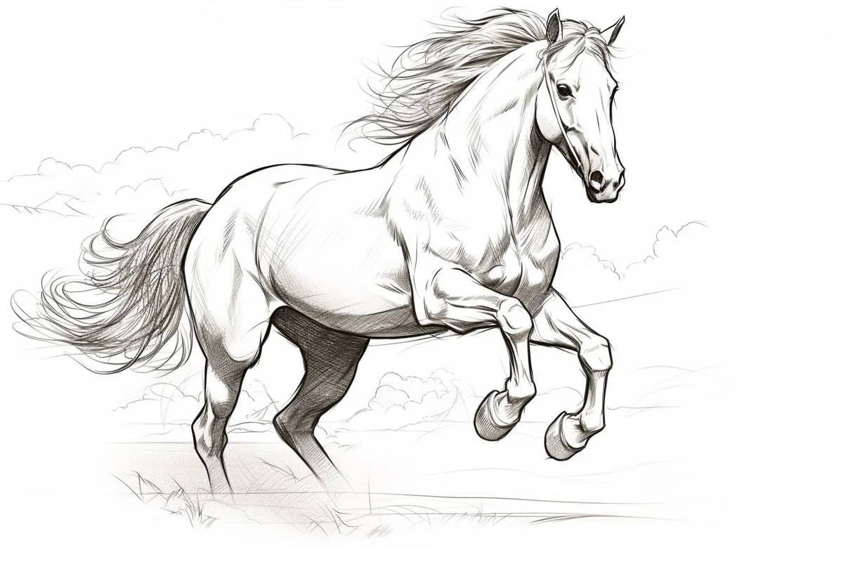 How to Draw a Horse Jumping