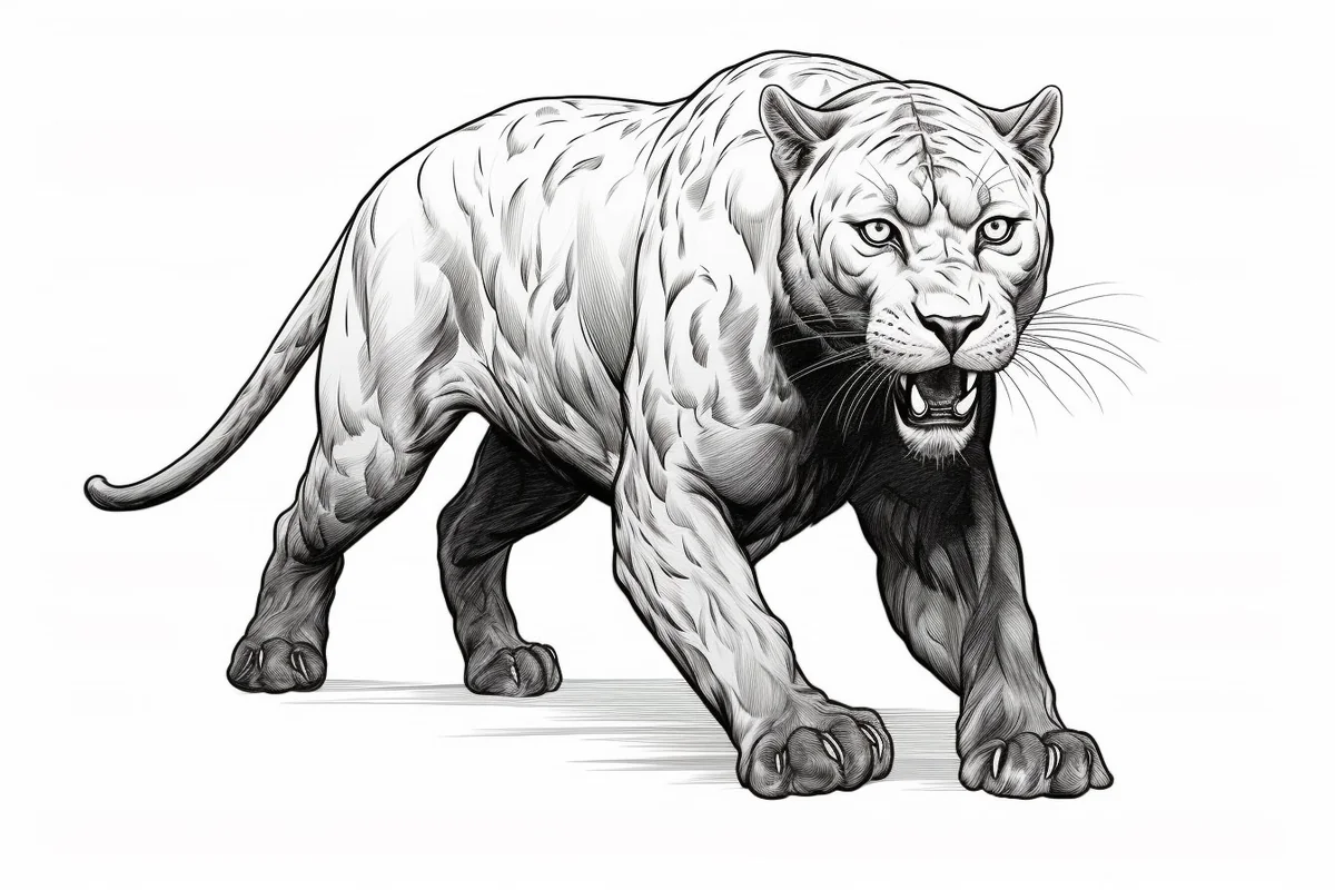How to Draw a Panther Easy in 8 Steps