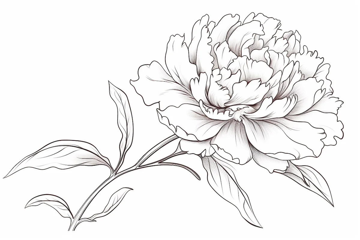 How to Draw a Peony Flower in 8 Easy Steps