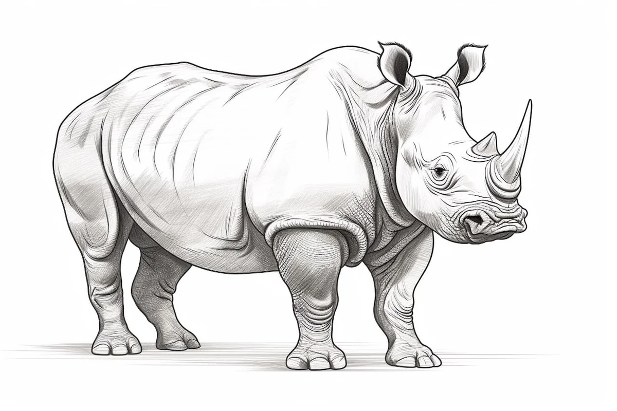 How to Draw a Rhinoceros in 8 Easy Steps