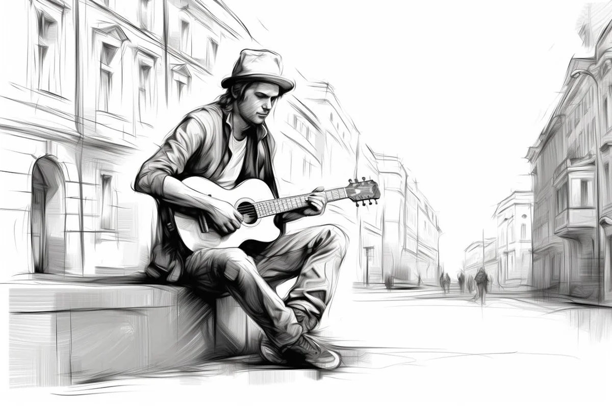 How to Draw a Street Performer