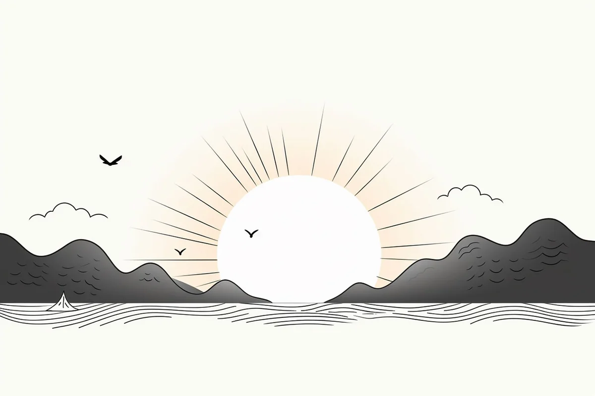 How to Draw a Sunset in 11 Easy Steps