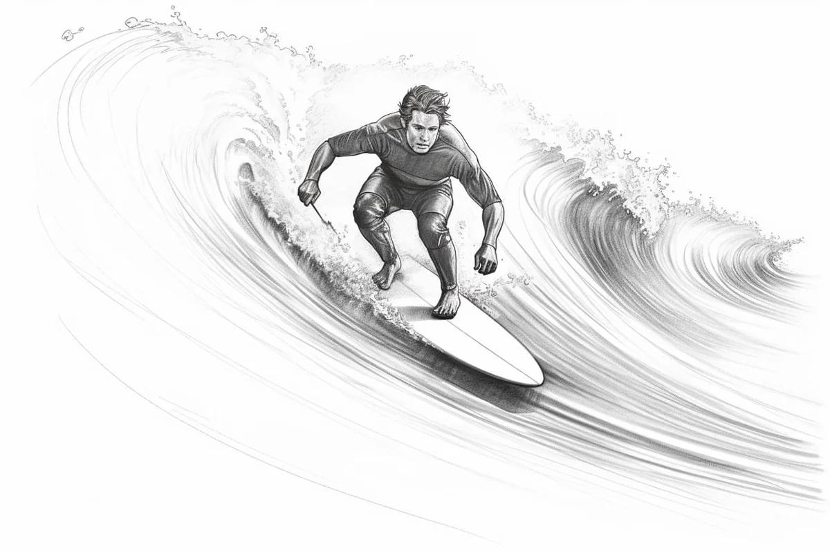 How to Draw a Surfer in 6 Simple Steps
