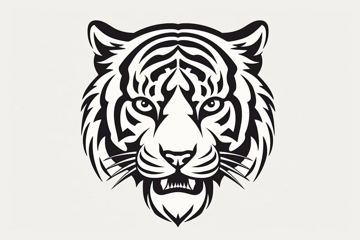 How to Draw a Tiger Face Easy