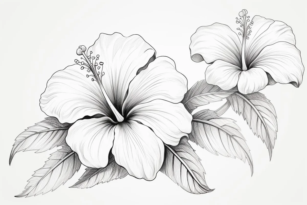 How to Draw a Tropical Flower