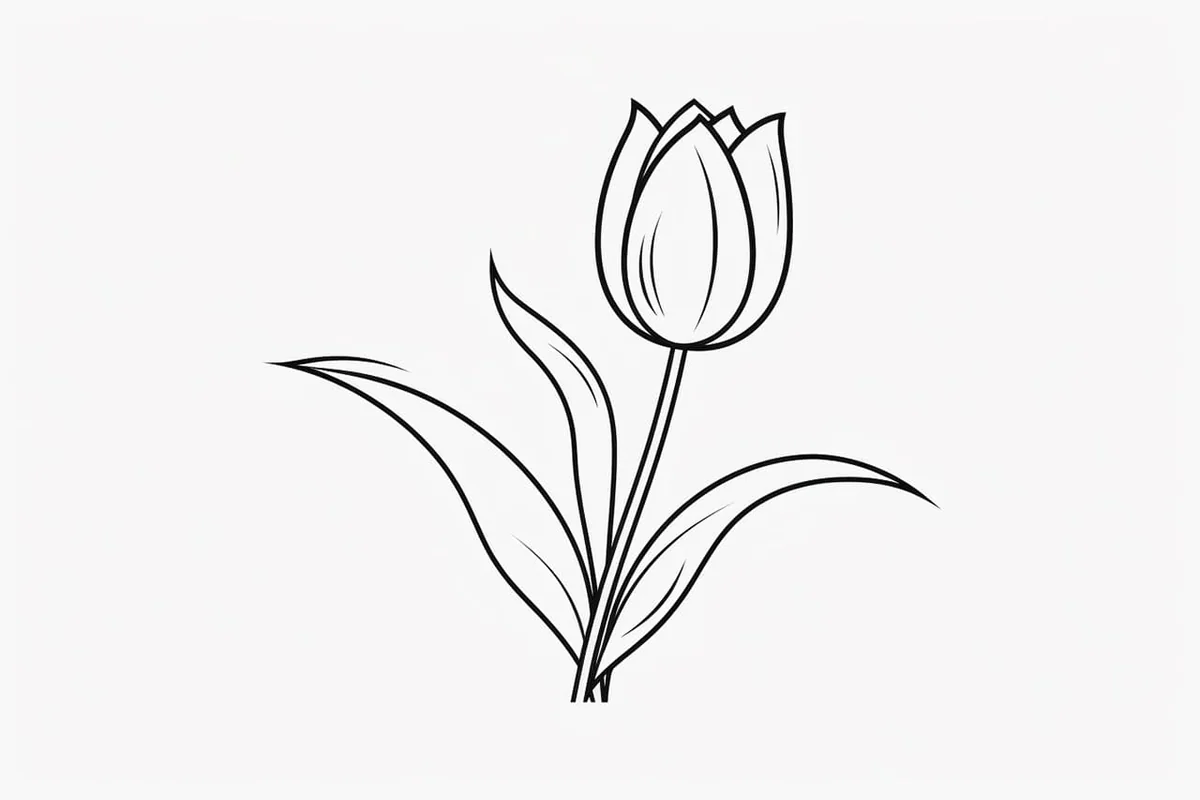 How to Draw a Tulip in 7 Simple Steps