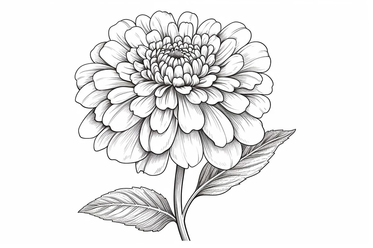 How to Draw a Zinnia in 11 Simple Steps