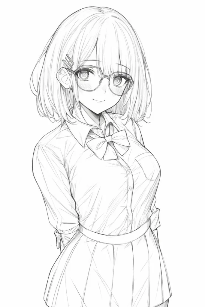 Anime girl character design