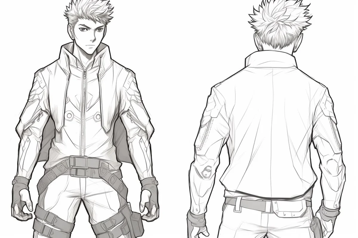 How to Draw an Anime Male Body