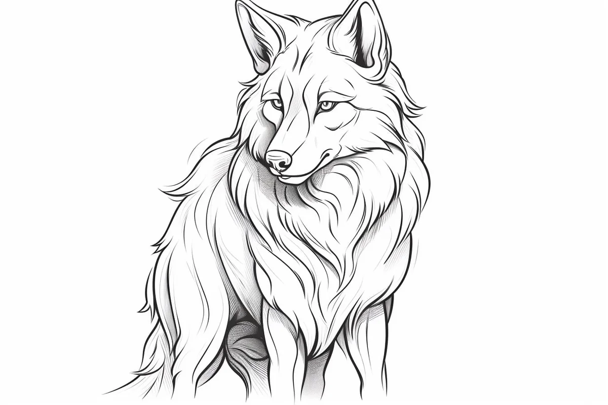 How to Draw an Anime Wolf