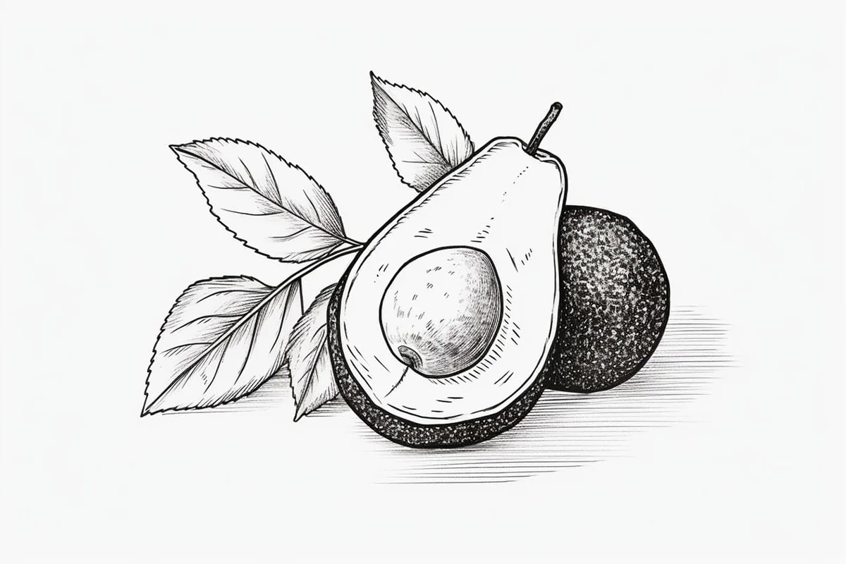How to Draw an Avocado in 8 Easy Steps