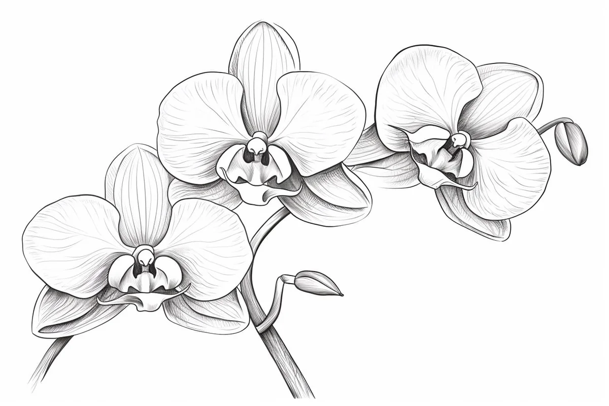 How to Draw an Orchid Plant in 8 Easy Steps