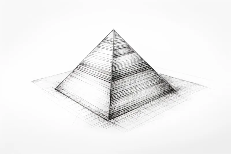 How to Draw a 3D Pyramid