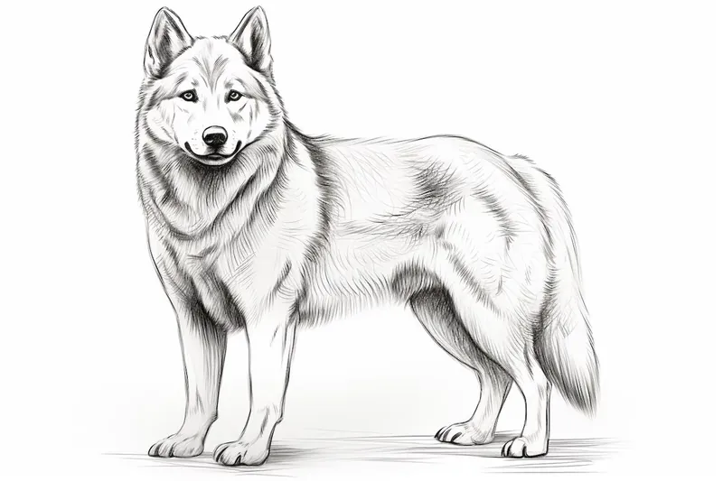 How to Draw an Akita