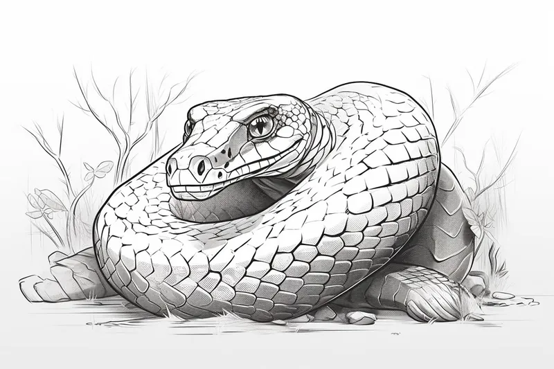 How to Draw an Anaconda