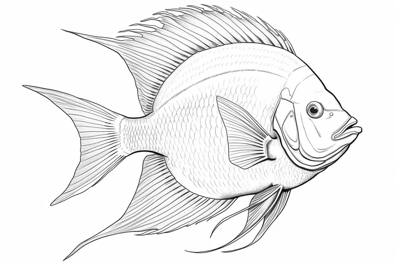 How to Draw an Angelfish