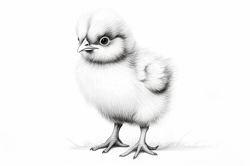 How to Draw a Baby Chick