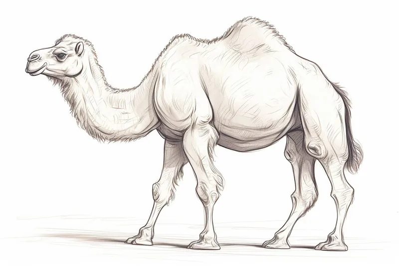 How to Draw a Bactrian Camel