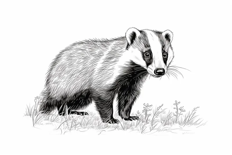 How to Draw a Badger