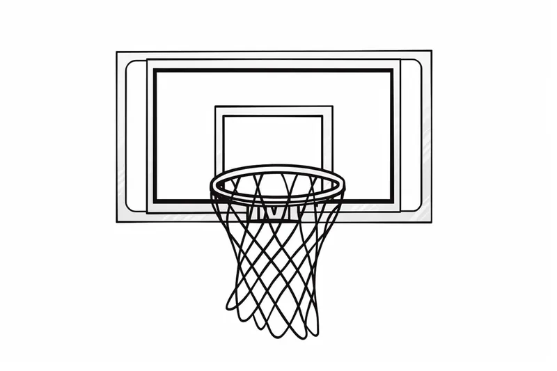 How to Draw a Basketball Net