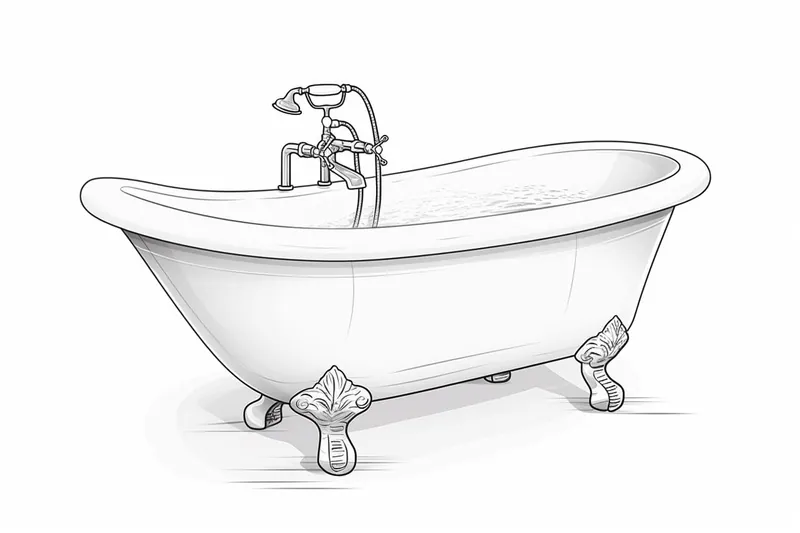 How to Draw a Bathtub