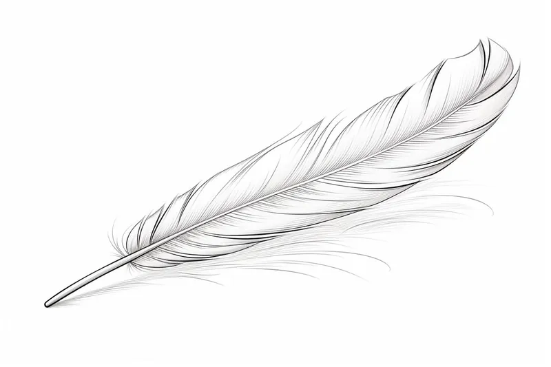 How to Draw a Bird Feather