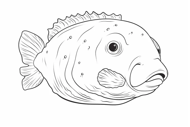 How to Draw a Blobfish