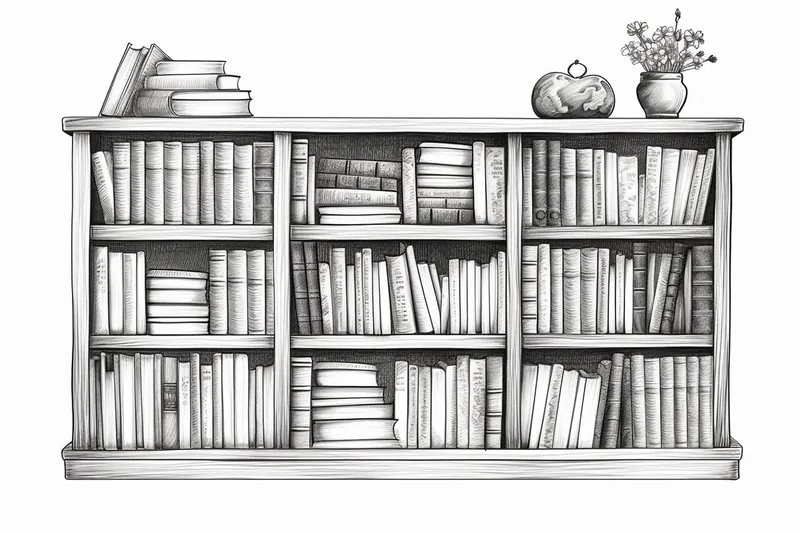 How to Draw a Bookshelf