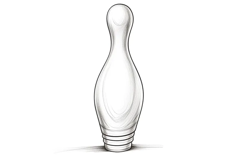 How to Draw a Bowling Pin