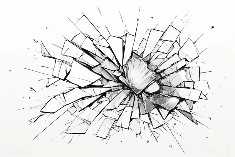 How to Draw a Broken Glass