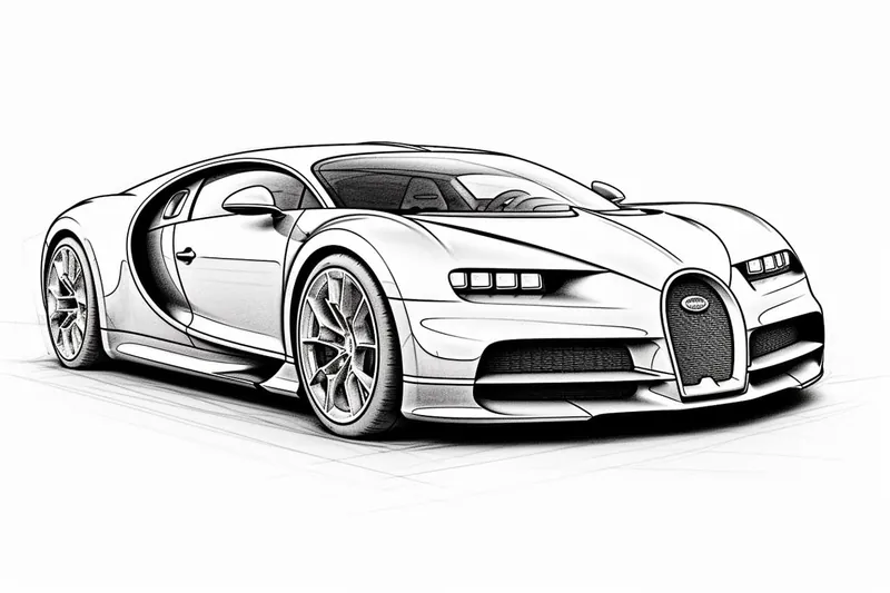 How to Draw a Bugatti