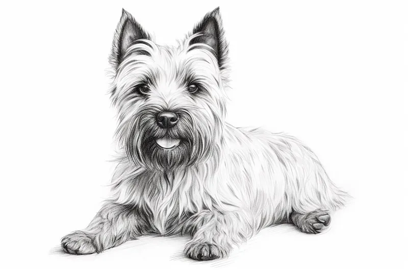 How to Draw a Cairn Terrier